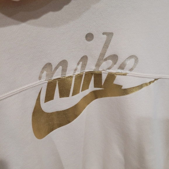 Nike Clash Metallic Crop Hoodie Womens XS - Picture 3 of 11